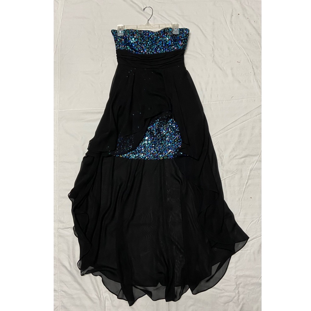 Shimmery short long dress
